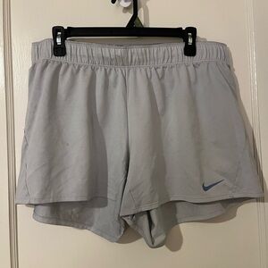 Nike Women's Light Gray Athletic Shorts